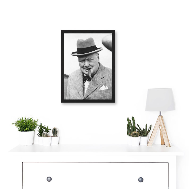 Winston Churchill Cigar Prime Minister - Single Picture Frame Print