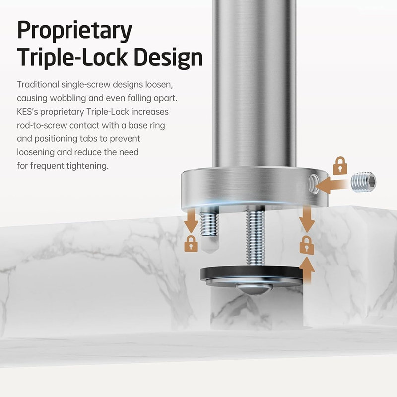 7.1 " Stainless Steel Freestanding Towel Rack