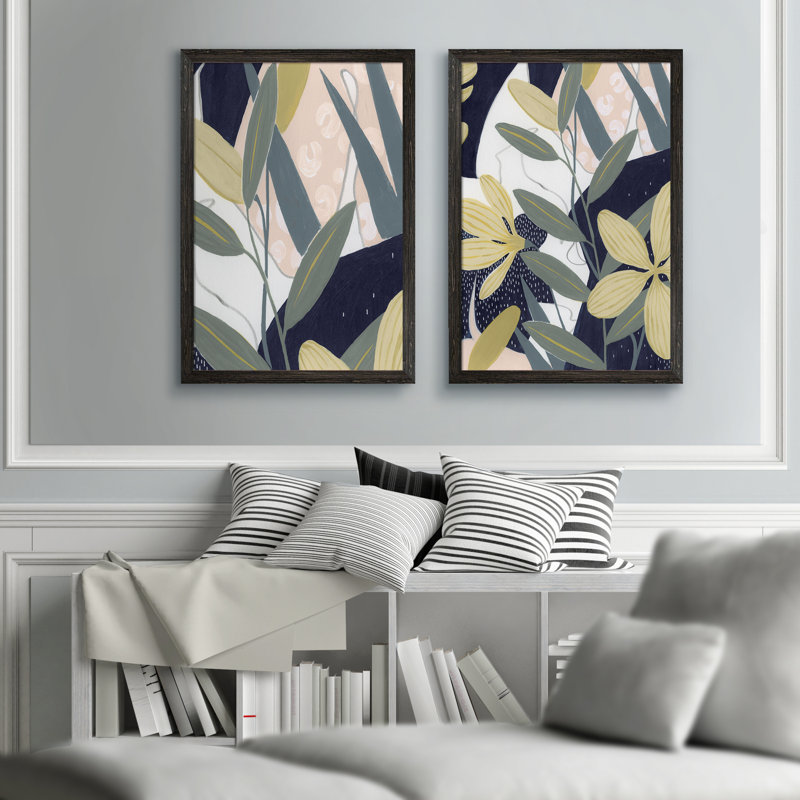 «Flores Noche II» par Vincent Van Gogh, ensemble de 2 reproductions d'art encadrées, H 24 po x l 18 po x P 1,25 po
