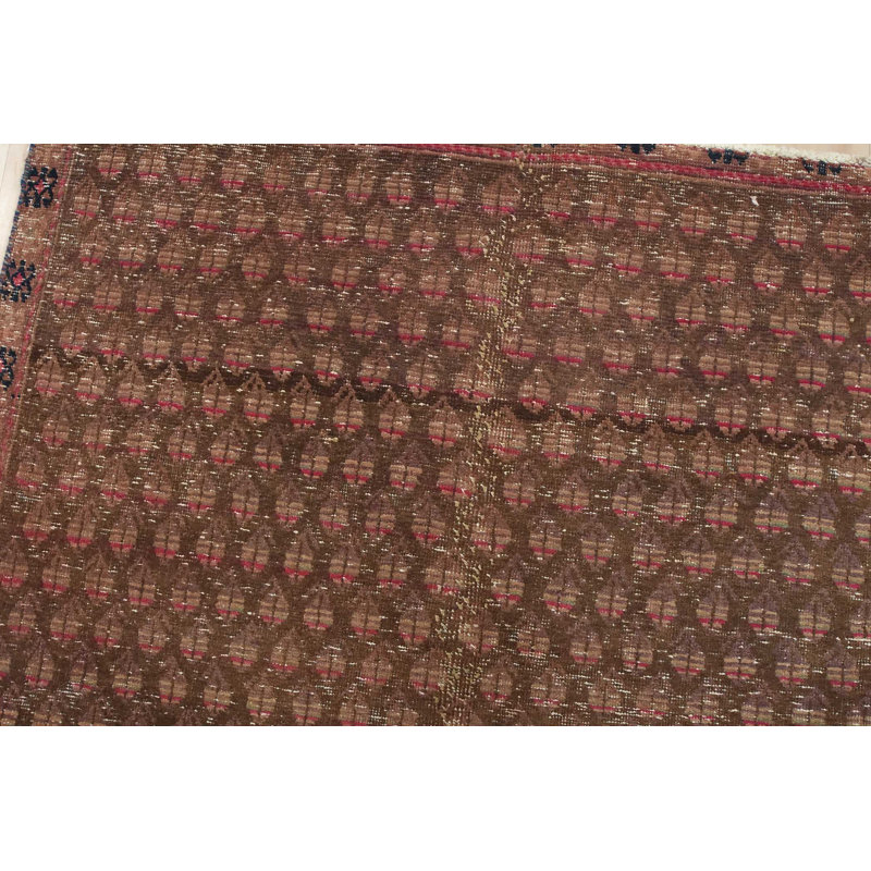 Tapis unique brun de 4 pi x 10 pi 5 po