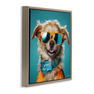 Hipster Dog Portrait