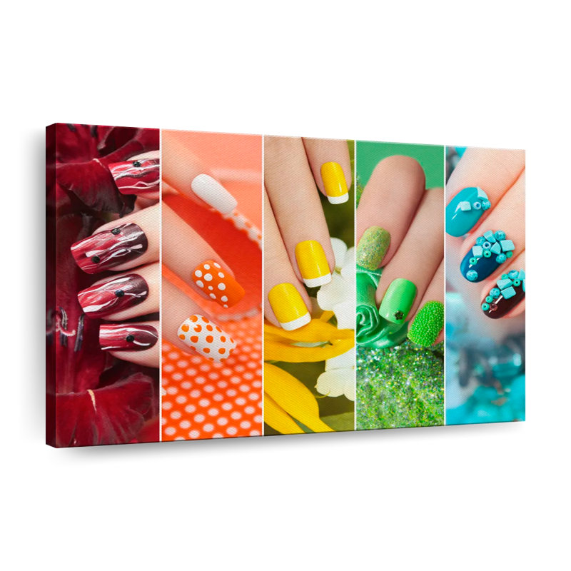 Nail Salon, reproduction sur toile, H 51 po x l 34 po x P 1,25 po