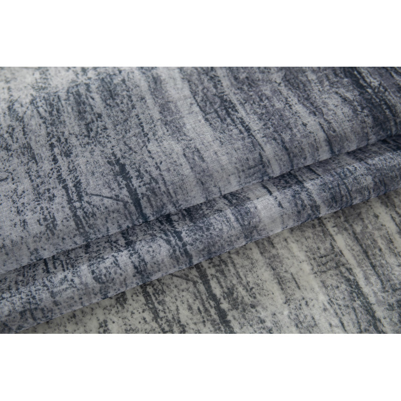 Mkenzi Polyester Semi-Sheer Gromments Curtain Pair, 52" W x 63" L