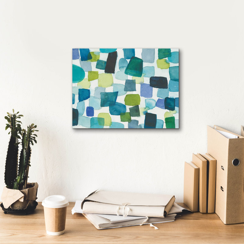  Art mural en toile, "16" x 12 "" Bascule "par Cheryl Warrick