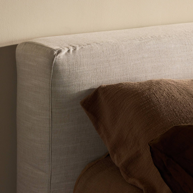 Aidan Slipcover Bed-Savoy Parchment-Queen, Queen
