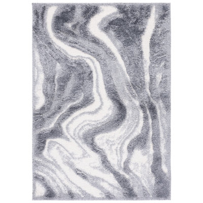 Tapis abstrait gris / gris clair