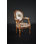 Tufted Upholstered Arm chair in Brown