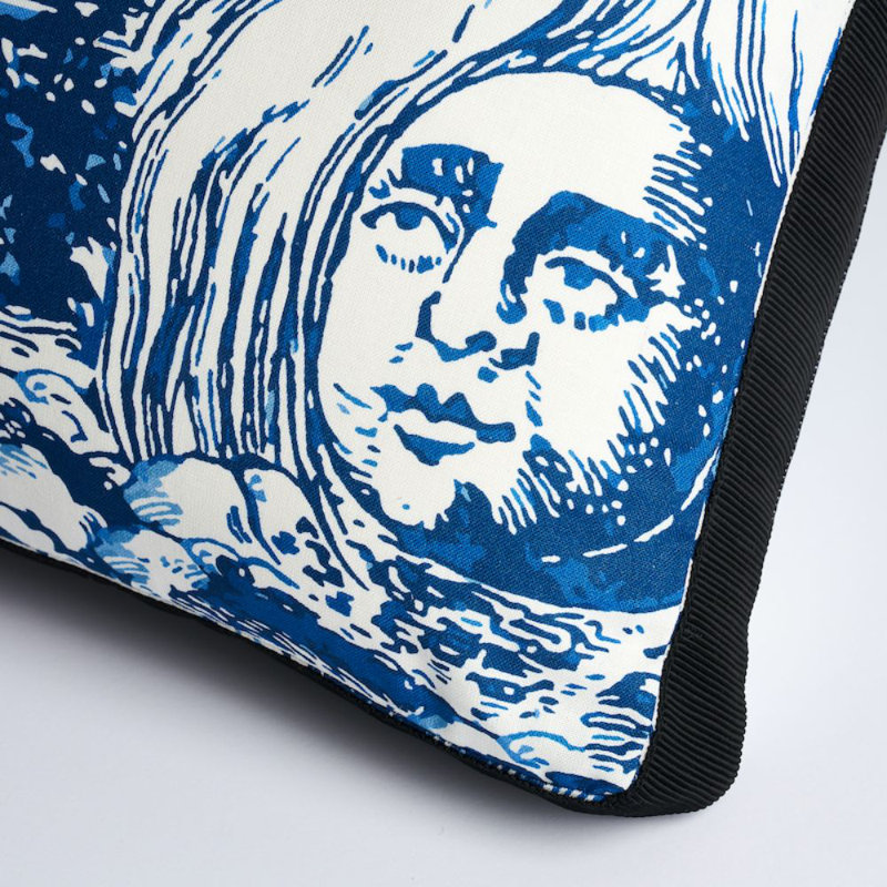 Schumacher x Johnson Hartig Modern Toile Box Pillow B
