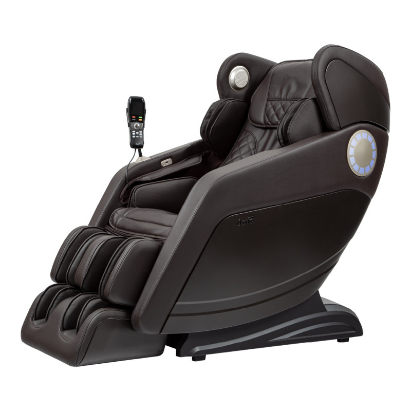 Fauteuil de massage OS 3D Hiro, Similicuir brun