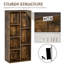 Esther 106 cm H x 50 cm W Standard Bookcase-452946925