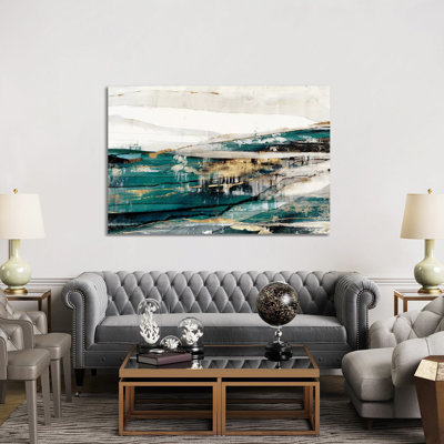 «Delighted Teal Version» par Isabelle Z - impression d'art graphique