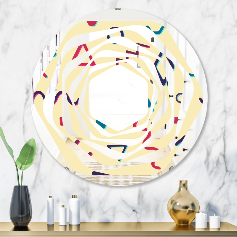 Miroir mural Whirl Abstract, H 31,5 po x l po