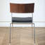 Chaise d'appoint à dossier échelle en noyer (ensemble de 2)