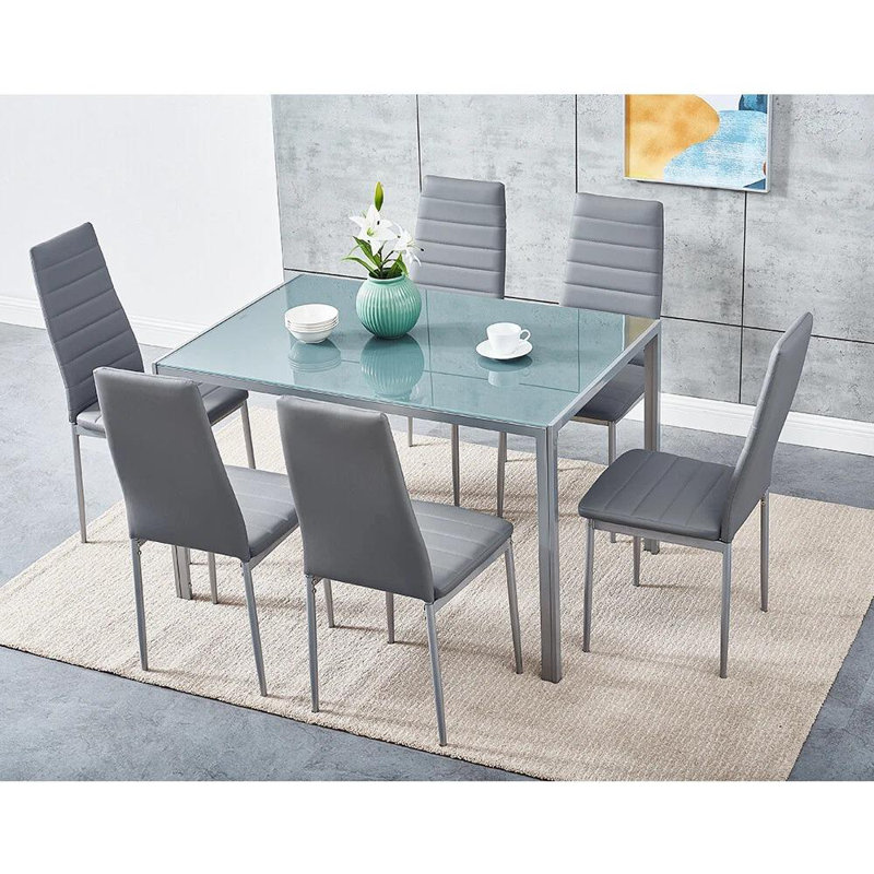 6 - Person Dining Set, Grey