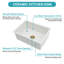 Évier de cuisine encastré en argile réfractaire simple 27 po x 19 po x 10 po en porcelaine blanche