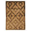 Hand Knotted Geometric Area Rug in Mocha