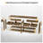 71-Inch 4-Drawer Extra Long Console Table, Farmhouse Sofa Tables with Bottom Storage Partition,