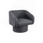 Fauteuil d'appoint rembourré gris 1 pièce-129198001