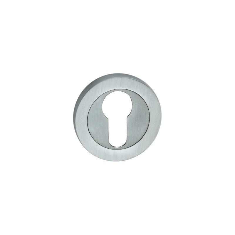 Euro Profile Escutcheon, Satin Chrome