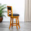 Tabouret de bar avec coussin de siège en tissu pivotant en tissu doux et naturel pour plus de confort-618362784-618362791