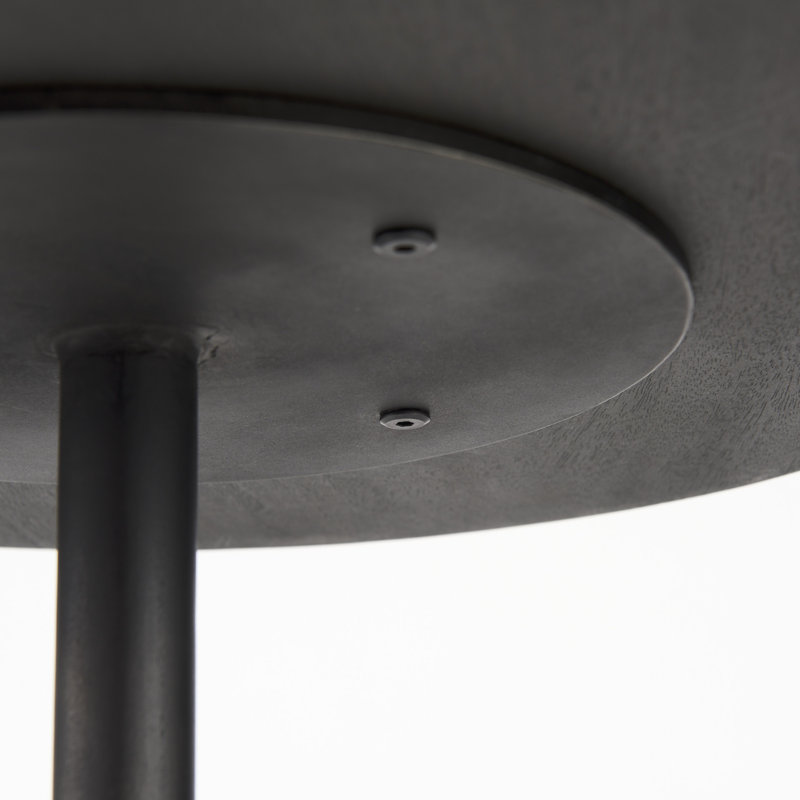 Table basse Thomas, Brun foncé / noir