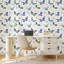 Rouleau de papier peint adhésif autocollant amovible Composition Blue Butterflies-790142470-790142475