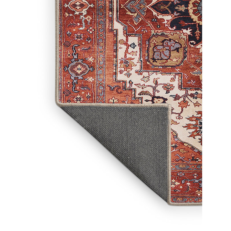 Tapis brun à motif oriental, Rectangle 7 pi x 10 pi