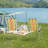Yellow&Green Metal Folding Beach Chair(Set Of 2)