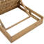 Chaise longue de patio réglable en bois d'acacia, design rustique pour jardin et piscine