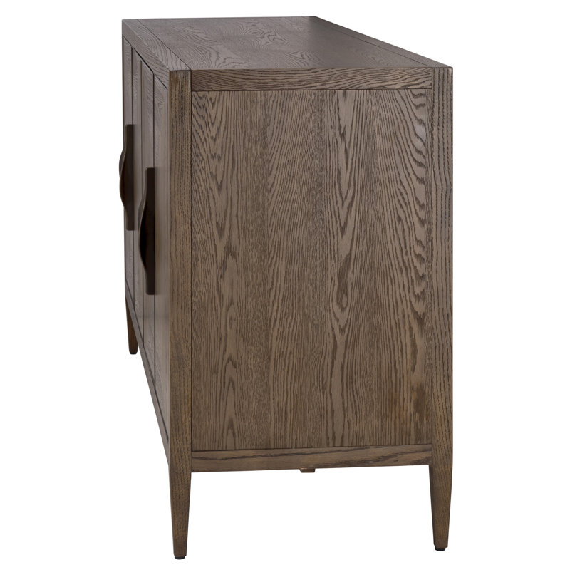 Landmark Solid Wood Storage Cabinet, Brown Sugar Oak