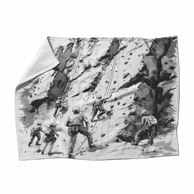 Jeté en molleton Rock Climbing - jetés aventure pour canapés ou lits, L 68 po x H 80 po