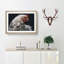 White Hen in Abstract - Picture Frame Graphic Art Print-55762367-55762369