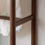 Elegant Black Walnut Coat Rack Cabinet