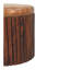Tabouret d'appoint en cuir côtelé