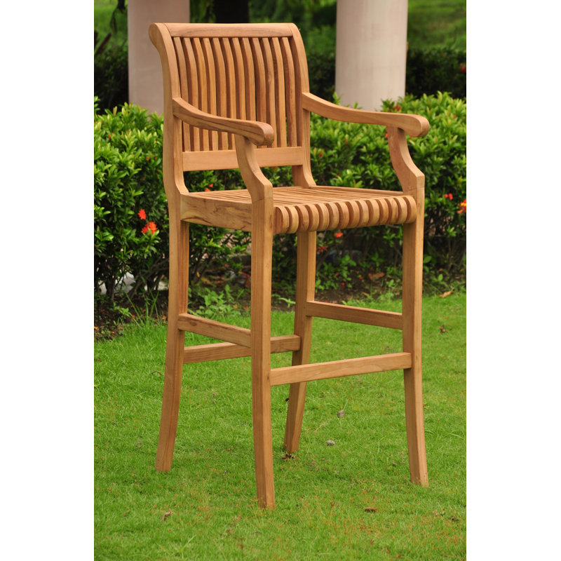 Tabouret de bar de terrasse 30" giva grade a teck Maiden Lane