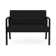 Waterfall Waiting Reception Loveseat Metal Frame