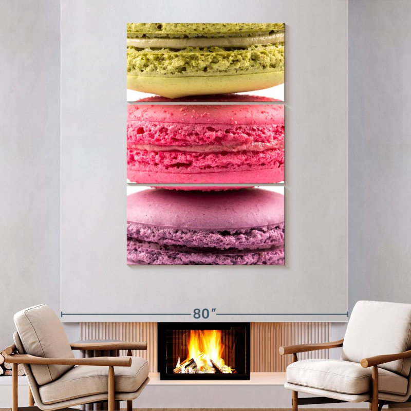 Yarlin Three Macarons, 74" H x 38" W