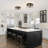 3-Light Clear Hammered Glass Flush Mount