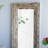 39x3.5x75" Full Length Rectangle Floor Mirror with Distressed Wood Frame