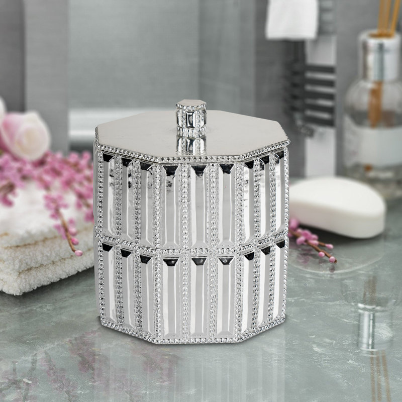 Contenant en coton Glitz, Chrome