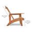 Hudson Wooden Adirondack Garden Chair