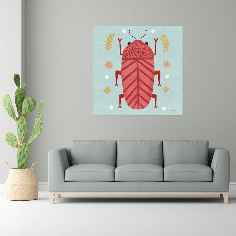 Art mural Playful Bugs III, H 48 po x l 48 po