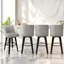 Tabourets de bar modernes pivotants à 360 °, tabourets de comptoir rembourrés avec dossier, chaises d'îlot de cuisine pour la salle à manger, le bar et le comptoir (ensemble de 4)-1991224962-1991224973