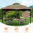 Moguel Replacement Canopy Top for 10ft. W x 12ft. D Allen Roth Gazebo-74736363