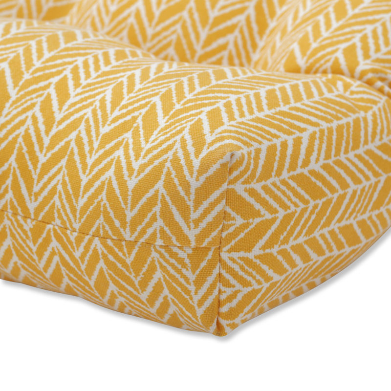 Coussin de siège intérieur / extérieur Dett, Jaune d'œuf, L 48 po