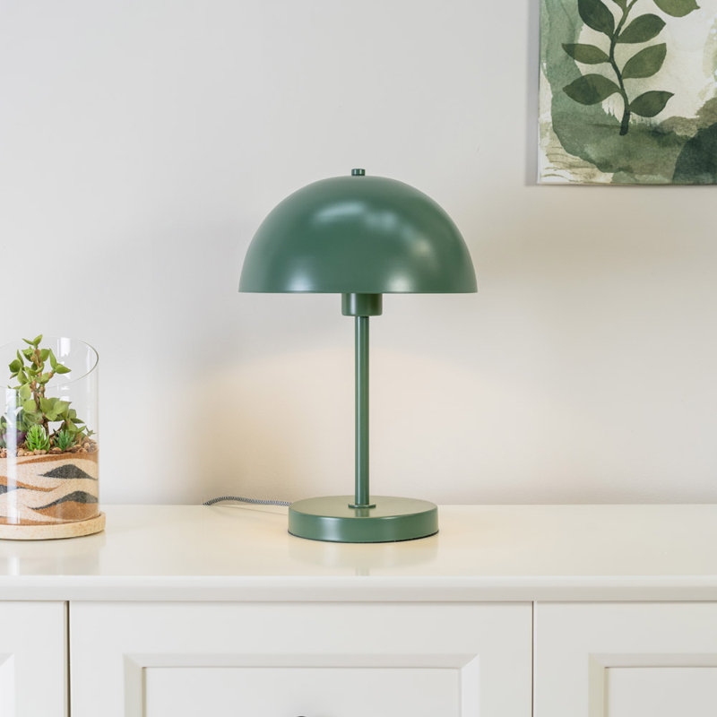 Richlynn Metal Table Lamp, Yes, Forest Green