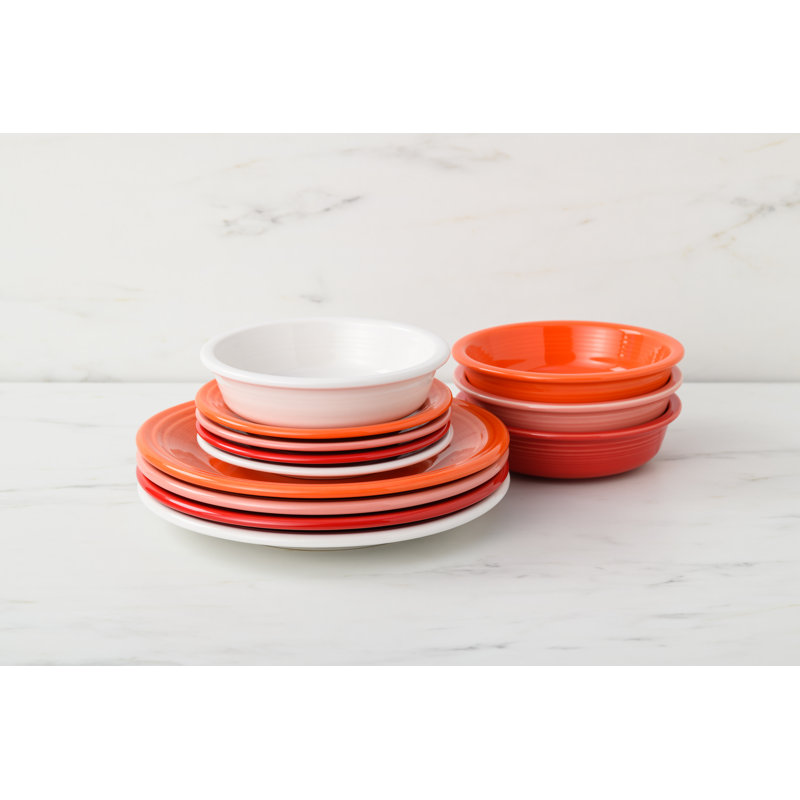 Service de table Fiesta Sunset Horizon Classic 12 pièces, service pour 4