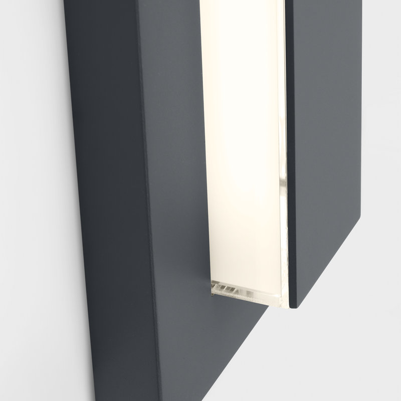 Sean Lavin Aspen 1-light LED 60'' outdoor wall sconce light in natural brass finish, Charcoal