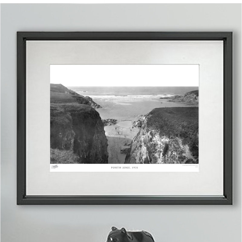 Porth Joke, 1931 - Single Picture Frame Print, 40cm H x 50cm W x 2.3cm D