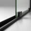 Porte de douche coulissante semi-sans cadre l 56 à 60 po x H 72 po, verre trempé transparent SCGG 5/16 po (8 mm), largeur de coupe réglable 4 po
